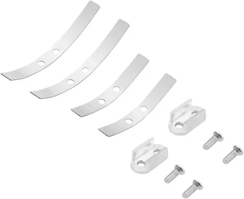 Para WPL D12 D22 D32 D42 B16 B36 B14 B24 Amortiguador de acero Muelles de hoja Suspensión RC Truck Car Upgrade Parts Accesorios (Color : Plata)