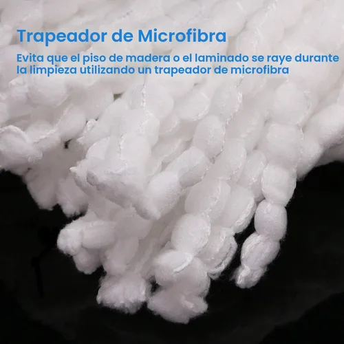 Miniatura 4 de Paquete de 3 cabezales de repuesto para trapeador giratorio Hurrica, Mopnad, Cassabel y otros sistemas de trapeador giratorio 360, repuestos