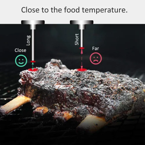 Miniatura 5 de Medidor de termómetro de barbacoa para parrilla de carbón, paquete de 2 medidores de temperatura para ahumadores de esfera grande de 3 3/16 pulgadas