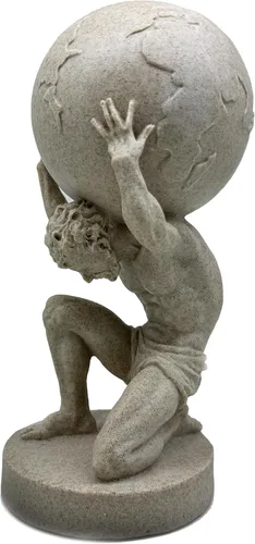 Miniatura 9 de FUNSXBUG Estatua de Dios griego grande de 11 pulgadas, escultura coleccionable de Atlas Holding World, decoración del hogar, sala de estar
