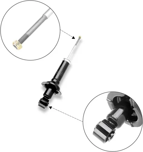 Miniatura 2 de ECCPP - Amortiguadores delanteros y traseros para Honda compatibles con Honda Element 331039 331040 344611 72135 72136 71101 Gas Strut Auto Shocks
