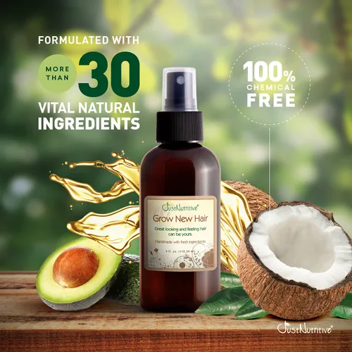 Miniatura 5 de Grow New Hair Treatment Aceite para el crecimiento del cabello Cuidado natural del cabello Tratamiento para el crecimiento del cabello