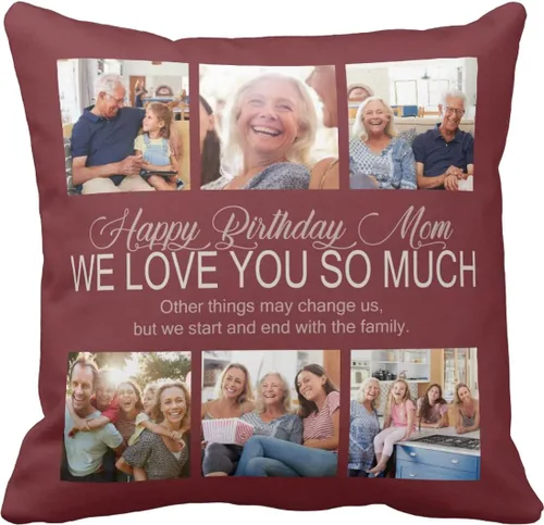 Miniatura 13 de Almohada personalizada: almohada personalizada con imagen y nombre, incluyendo funda e inserción. Impresión a todo color en ambos lados Funda ultra