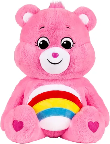 Care Bears - Peluche gigante de 23.6 in, bonito juguete de peluche coleccionable, oso de peluche gigante, juguetes suaves para niñas y niños,