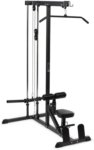 Titan Fitness Torre LAT con Carga de Placas, Capacidad de 400 LB, Máquina Especializada para la Parte Superior del Cuerpo, Máquina de Cable para