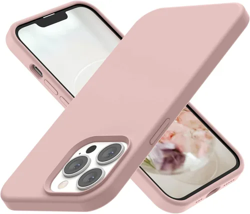 Funda compatible con iPhone 13 Pro 2021, silicona líquida de gel suave de goma de 3 capas de cobertura completa [con protección de pantalla y