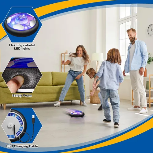 Miniatura 3 de Pelota de Fútbol Flotante Juguetes para Niños y Niñas de 3 4 5 6 7 8-12 Años, Pelota Flotante Recargable con Luces LED Coloridas y Espuma