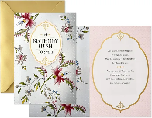 Miniatura 7 de Tarjeta de cumpleaños Hallmark Golden Thread (Un deseo de cumpleaños)