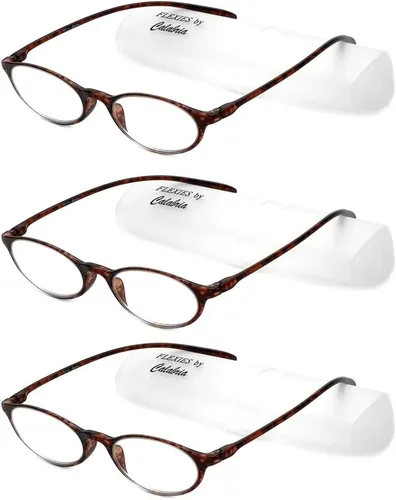Miniatura 19 de Calabria 719 Flexie Gafas de Lectura Flexibles Ovaladas para Hombres y Mujeres Elegantes Plegables Lectores Ligeros Montura TR 90 Gafas Duraderas