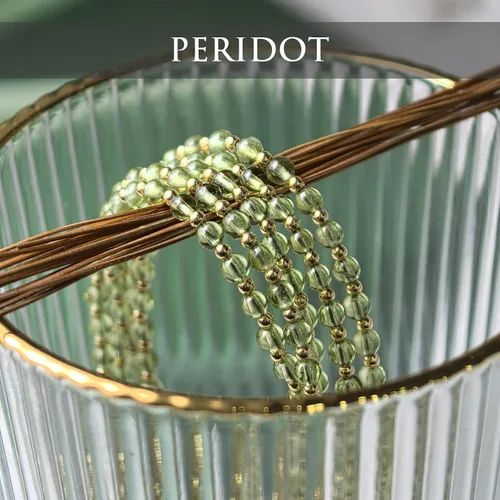 Miniatura 6 de Morchic - Pulsera ajustable de pulgadas para mujer, con mini cuentas de gemas naturales, serie de dijes de gemas de energía, regalo de cumpleaños