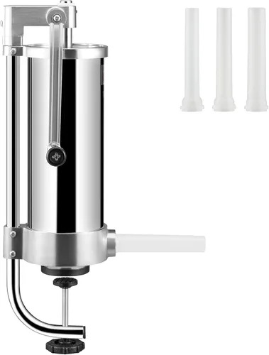 Miniatura 12 de VEVOR Embutidora de Salchicha, Capacidad de 1.5L/2.5LBS, Embutidora Vertical de Salchicha de Acero Inoxidable 304, Máquina de Relleno de Salchichas