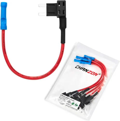 Miniatura 6 de [Cable UL] Chanzon 5 unids 14awg Add-a-Circuit Fusible Tap Adaptador ATM/Mini Fuse Holder para 30A Automotriz Coche Motocicleta