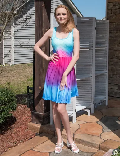 Miniatura 68 de uideazone - Vestido de mujer sin mangas cuello redondo de verano, para playa, casual, Midi línea A.