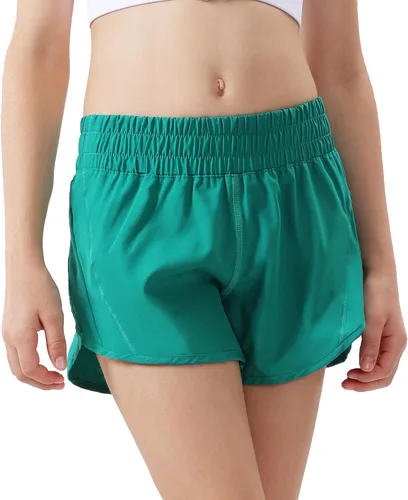 Miniatura 2 de Aurefin Pantalones cortos deportivos para niñas, pantalones cortos de secado rápido para niños, adolescentes y niñas, pantalones cortos deportivos