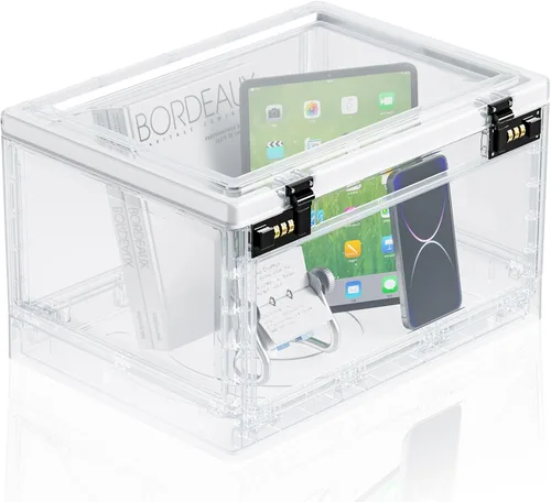 Caja de seguridad con casillero, caja de seguridad para oficina, escuela, artículos personales para el hogar, gabinete con cerradura para