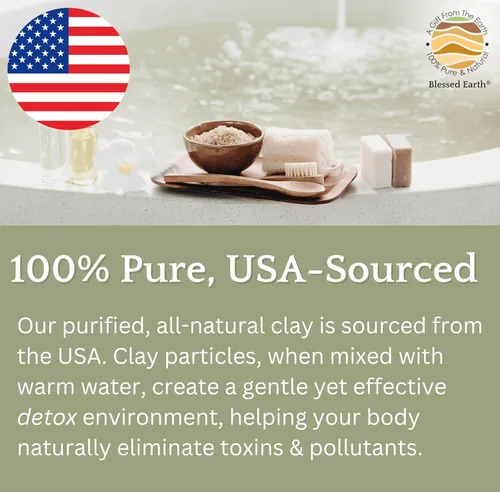 Miniatura 4 de Baño de arcilla desintoxicante Blessed Earth, bentonita de sodio 100% puro, grado terapéutico, limpieza y purificación, por EvenbetterNow LLC