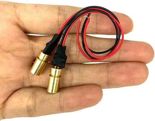 Miniatura 5 de módulo láser de luz roja 650nm módulo láser industrial longitud focal ajustable (cross-2packs)