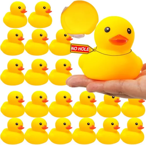 Miniatura 12 de 5 piezas de goma para bañera de Kalafona de 2 pulgadas, impermeable, sin "Bebe", sin agujero, divertido juguete de baño para piscina, sin agujero