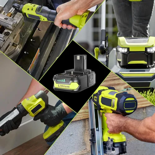Miniatura 7 de VINIDA Paquete de 2 baterías de iones de litio de 18 V 3.6 Ah de repuesto para batería Ryobi de 18 V P102 compatible con batería Ryobi de 18 V P103