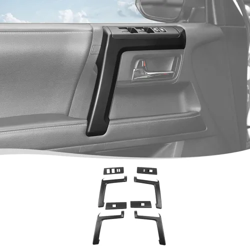 Miniatura 11 de Voodonala Panel de interruptores de ventana para Toyota 4Runner 2010-2024, cubierta de panel de manija lateral compatible con Toyota 4Runner SUV