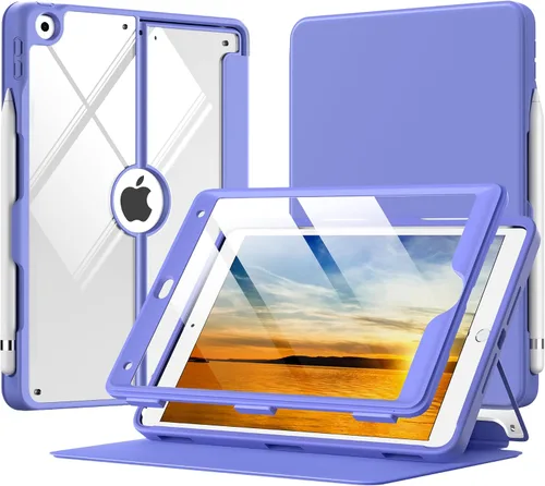 Miniatura 13 de MoKo Funda para iPad de 9ª generación con soporte para lápices, funda para iPad de 8ª/7ª generación de 10.2 pulgadas, protector de pantalla