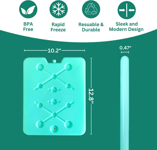 Miniatura 2 de GURIN Paquetes de hielo reutilizables para loncheras, refrigeradores de bolsas o mochilas, frías hasta 8-12 horas de larga duración para camping