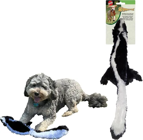 Miniatura 34 de SPOT Skinneeez - Juguete para perros sin relleno con chirriador para todos los perros. Juguete de tira y afloja para razas pequeñas y grandes. 23