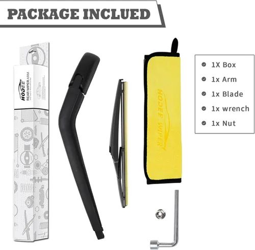 Miniatura 6 de Kit de brazo y cuchilla para limpiaparabrisas trasero, repuesto de ajuste exacto para Dodge Journey 2009-2020 Scion XB 2008-2015 XA 2004-2006 Toyota