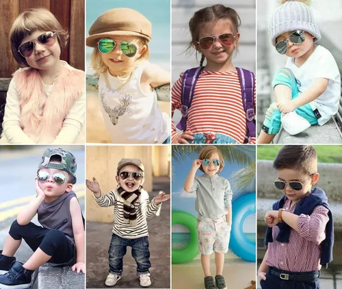 Miniatura 2 de Gafas de sol polarizadas de aviador para niños y niñas de 4 a 16 años