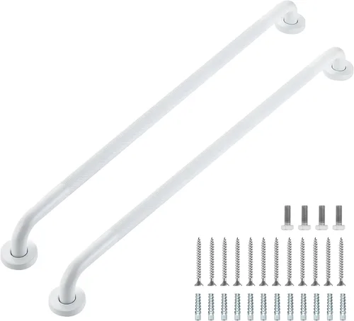 Miniatura 64 de Barras de agarre para ducha, paquete de 2 asas antideslizantes de ducha de 16 pulgadas para ancianos, barra de seguridad para ducha, barras