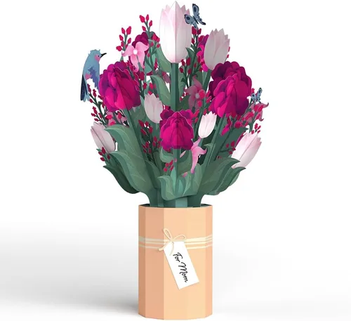 Miniatura 36 de Lovepop Ramo de Flores de Papel Desenfundable de Todos los Días para Ella y Él - Tarjetas de Felicitación 3D para Niños, Niñas, Hombres, Mujeres