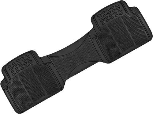 Miniatura 8 de ZONETECH Alfombras de goma para interior de automóvil, para todo tipo de clima, 3 piezas ajustables, impermeables, inodoras, negras, super