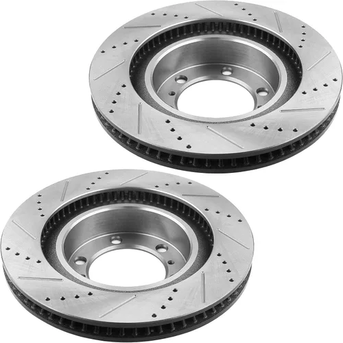 Miniatura 8 de Motorbymotor Kit de frenos delanteros de 13.307 in, rotores y pastillas de cerámica para Toyota 4Runner 2010-2020, Lexus GX460 2010-2019 rotor