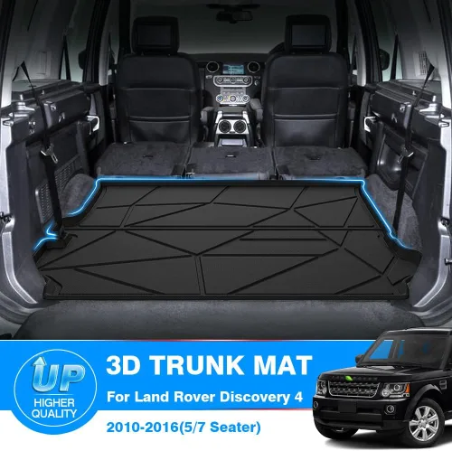 Miniatura 2 de KUST Alfombrilla de carga para maletero para Land Rover Discovery 4 LR4 2010-2016 (5/7 asientos) Cubierta trasera de goma Discoery 4 accesorios