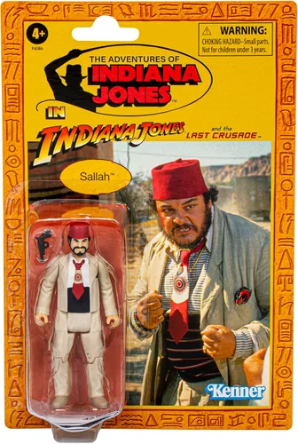 Indiana Jones and The Last Crusade Retro Collection Figura de acción de Sallah, 3.75 pulgadas, juguetes para niños a partir de 4 años