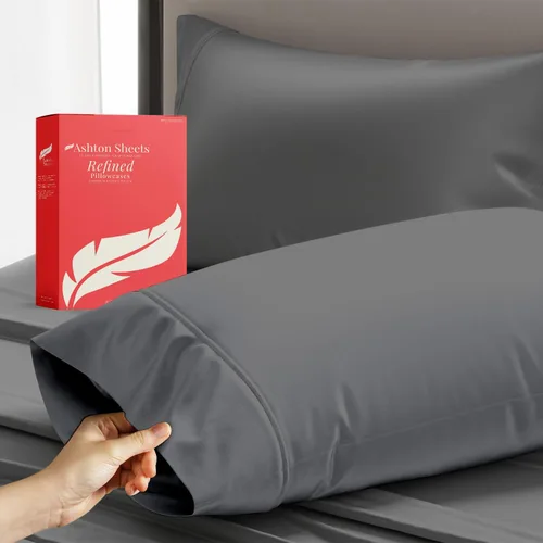 Miniatura 14 de Juego de sábanas 100% algodón egipcio para cama individual, sábanas de lujo de la serie 600 refinadas para cama de tamaño individual