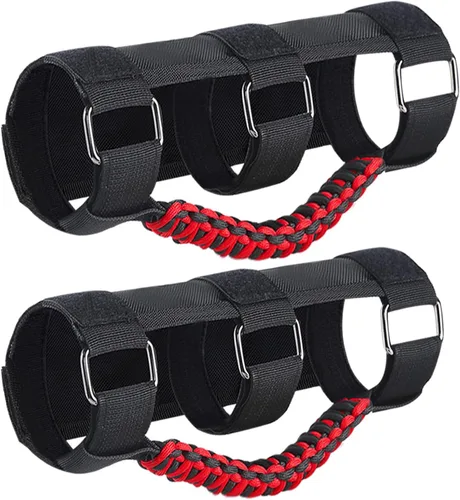 Asas de agarre de barra estabilizadora, agarres manuales, accesorios de paracord, agarre manual para Jeep Wrangler JL JK TJ YJ Gladiator Sahara 2