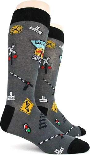 Miniatura 2 de Foot Traffic Calcetines novedosos para hombre, frescos, divertidos, estampados para hombre