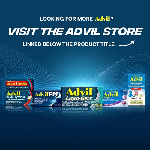 Miniatura 12 de Advil Liqui-Gels - Analgésico y reductor de fiebre, medicamento para el dolor para adultos con ibuprofeno 200 mg para dolor de cabeza, dolor