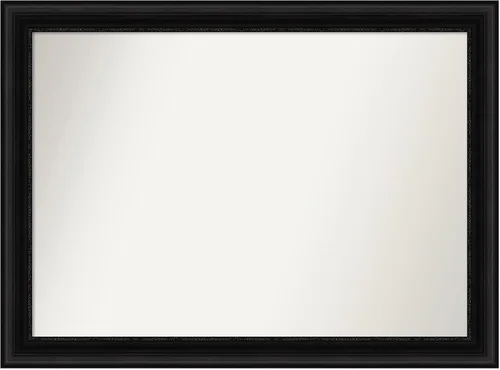 Miniatura 245 de Amanti Art Espejo personalizado, espejo de baño negro puente, espejo de pared o espejo de tocador de baño sobre el fregadero (26 x 26 pulgadas)
