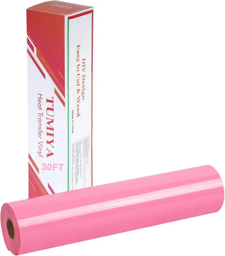 Miniatura 13 de TUMIYA Vinilo HTV - Vinilo de transferencia de calor de 12 pulgadas x 35 pies, vinilo dorado para planchar, rollo adhesivo brillante fácil de cortar