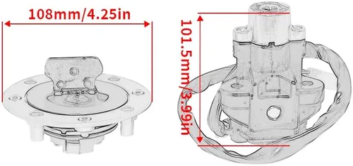 Miniatura 5 de Interruptor de encendido Cubierta de tapa de gas Llave de bloqueo de asiento para Suzuki GSX1200 FSW/FSX, GSX400 FSV/FSK1(GK7B) Inazuma para Suzuki