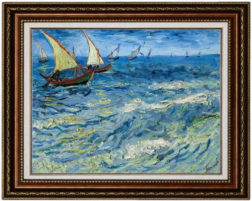 Miniatura 13 de ELITEAART- La noche estrellada por Vincent Van Gogh, pintura al óleo, reproducción de pintura al óleo, impresión en lienzo giclée, tamaño marcado