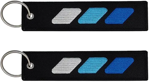 Llavero de etiqueta tricolor con llavero compatible con Toyota Tacoma TRD 4Runner Tundra accesorios de llavero de automóvil.