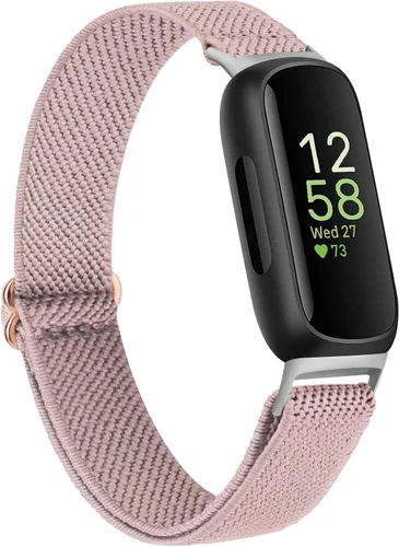 Miniatura 12 de Vancle Correas elásticas para Fitbit Inspire 3 para mujeres, bandas ajustables y transpirables de nylon elástico compatibles con Fitbit Inspire 3