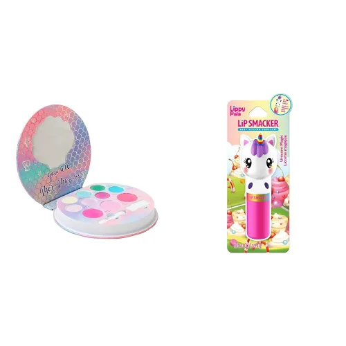 Miniatura 9 de Lip Smacker Unicorn Palette Sparkle & Shine - Set de regalo de sombra de ojos para niñas, incluye bálsamo labial Lippy Pals