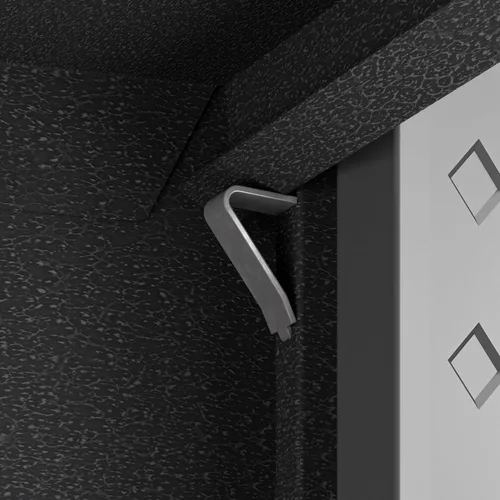 Miniatura 12 de Manhattan Comfort Fortress - Armario móvil de metal texturizado de 31.5 pulgadas con 1 cajón de extensión completa y 2 estantes ajustables