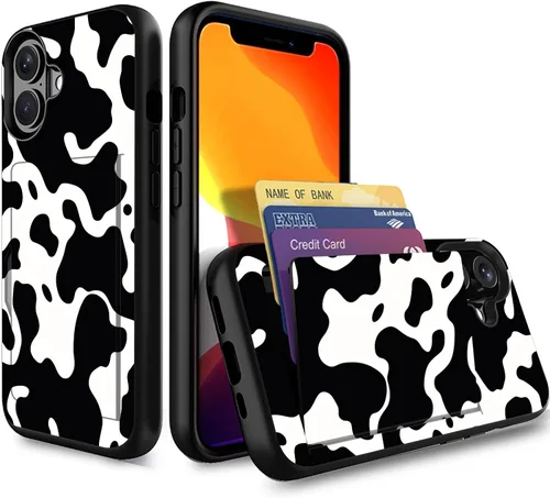 Miniatura 23 de Funda para iPhone Air, funda tipo cartera con ranura para tarjeta oculta, a prueba de golpes, TPU y PC, funda protectora de doble capa para iPhone