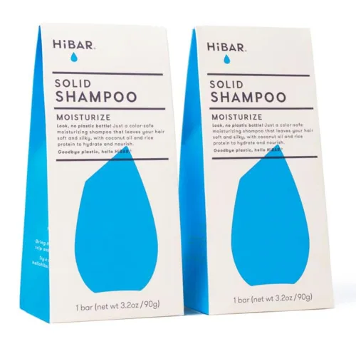 HIBAR Barra de champú hidratante, paquete de 2 unidades, champú sólido en barra para el cabello, fórmula fortalecedora, adecuado para todo tipo de
