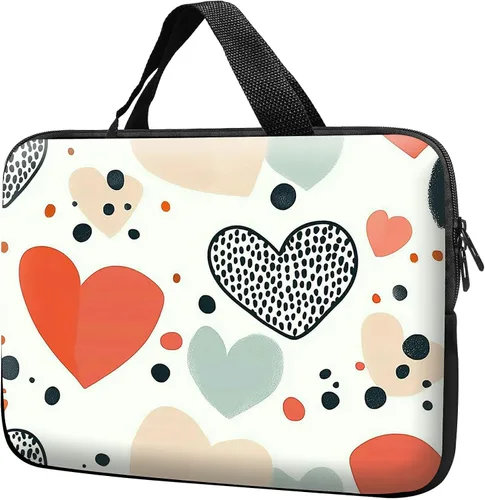 Miniatura 10 de Funda para laptop con asa de 10 pulgadas, impermeable, diseño de lentes de sol de alpaca, funda para computadora compatible con MacBook Air, Pro
